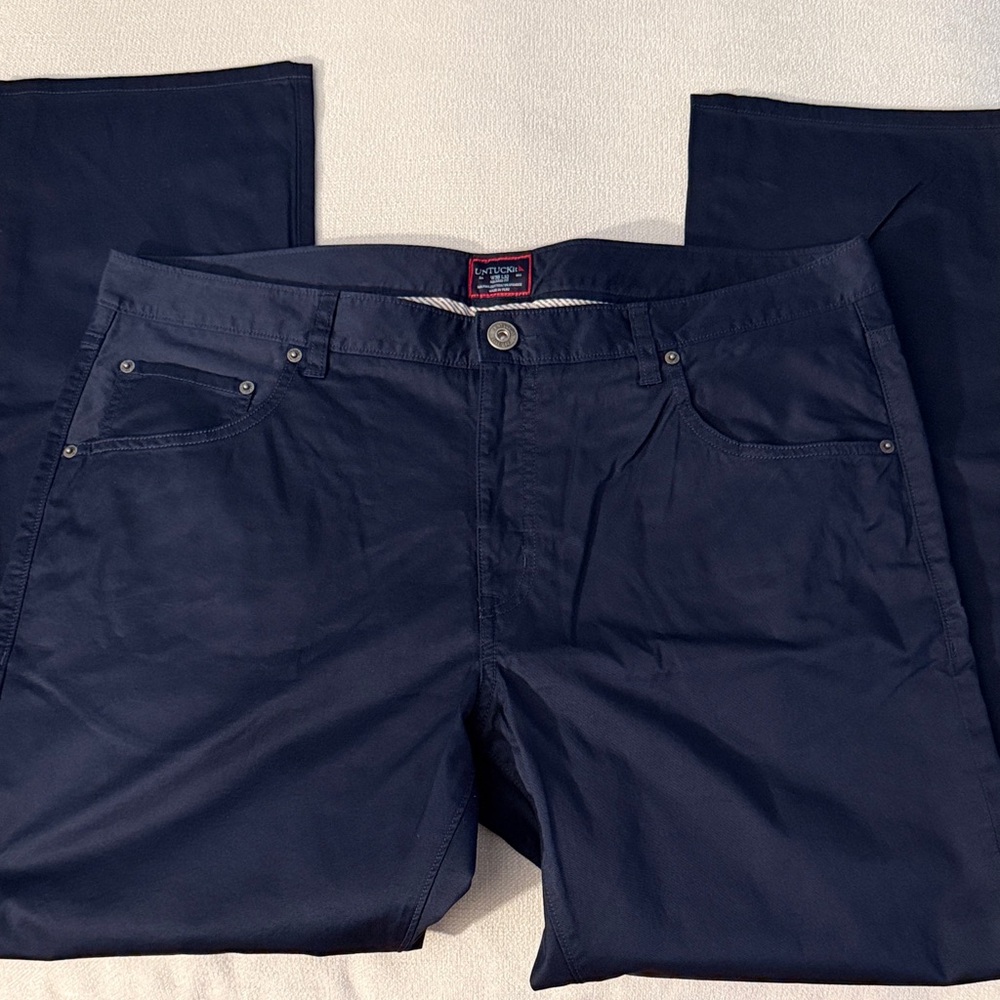 NWOT UNTUCKit Navy Blue Casual Pants